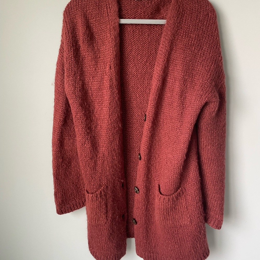 Sita Murt Alpaca Blend oversized Cardigan Sweater Duster button cozy soft girl - Picture 2 of 16